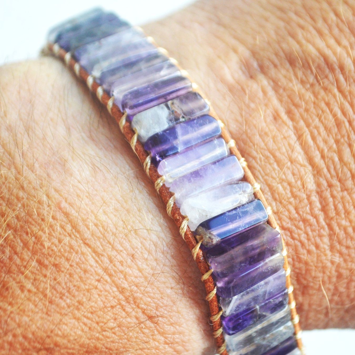 Armbänder & -reifen: Armband E-06 – Amethyst verstellbar – Neu und originalverpackt aus Goldiwil (Thun) von han_v5b7