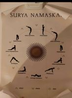 Poster de yoga Surya Namaskar posture