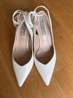 White Leather Heels, Size 37, worn once
