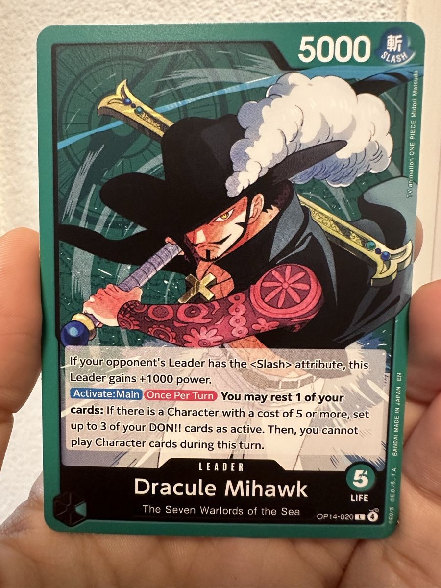 Bandai Carte collezionabili: One Piece Card Game - Dracule Mihawk - – Nuovo (secondo la descrizione) da Sirnach venduto da D.SecondChance