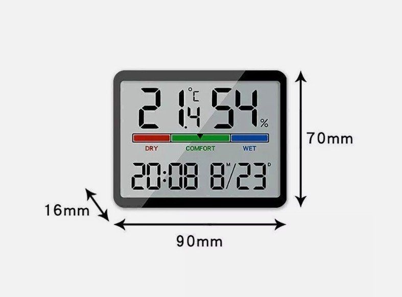 Altro per la casa: Digital Wecker Tischuhr mit LCD Thermometer Hygrometer – Nuovo (secondo la descrizione) da Kirchdorf AG venduto da Restposten110 1