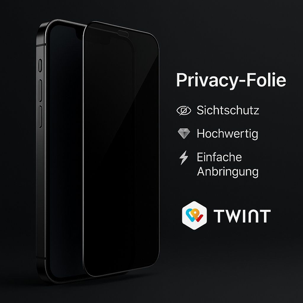 Cover & Protezioni schermo: IPhone 14 Pro Panzerglas PRIVACY Sichtschutz – Nuovo e nell'imballaggio originale da Suhr venduto da SchnapperCH