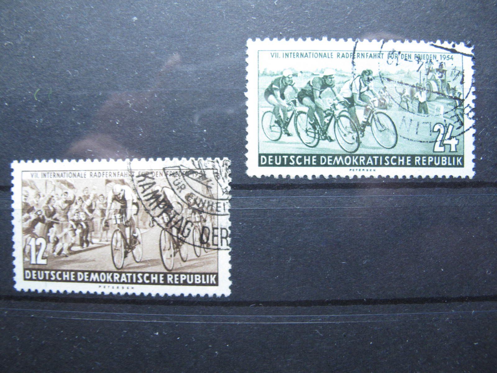 Tutti i francobolli: DDR 1954 Friedens Radrennfahrt gest. – Usato da Wil SG venduto da fva01