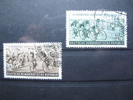DDR 1954 Friedens Radrennfahrt gest.