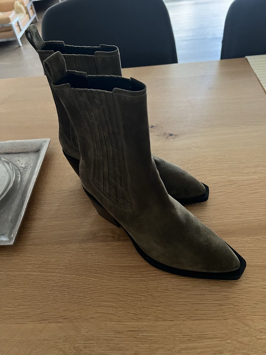 Damenschuhe: Wildleder Stiefeletten neu – Neu (gemäss Beschreibung) aus Döttingen von Steinklopferin 4