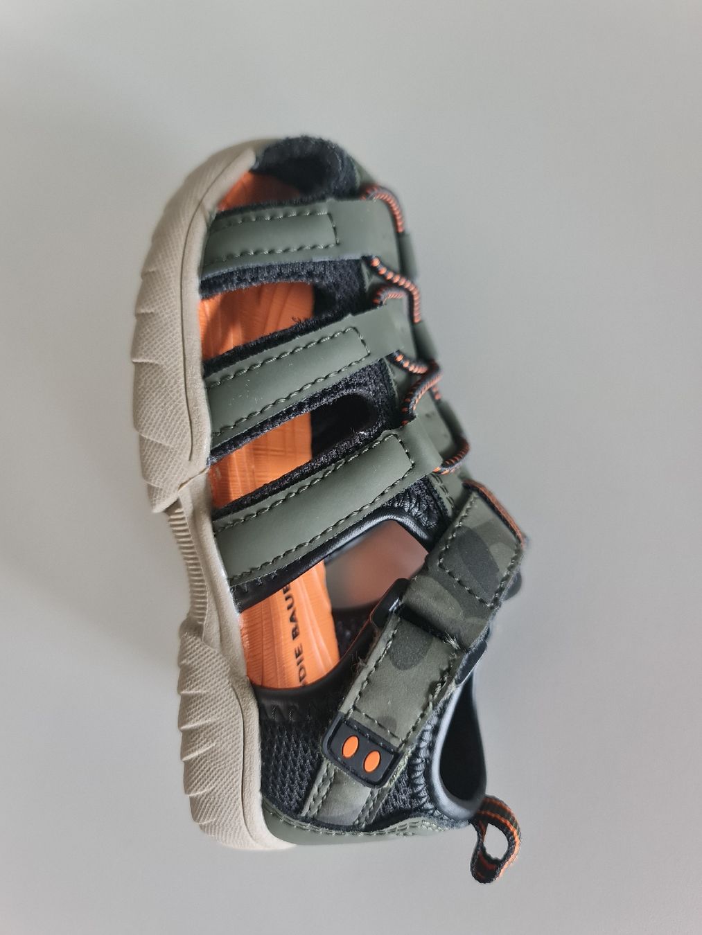 Bauer Chaussures garçon: Eddie Bauer Sandalen, Grün/Orange, Grösse 25/26 oder US 7, N – Neuf avec emballage d'origine à Noflen BE par vco_hnn7 2