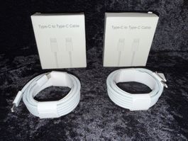 Set: 2x 2M - USB-C Ladekabel - für Apple iPhone