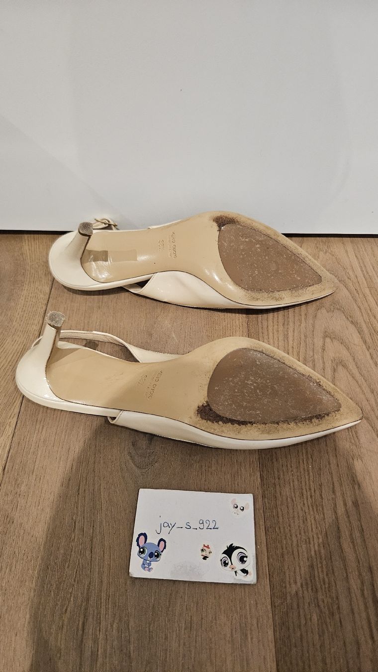 Scarpe da donna: Slingpumps, Cremeweiss, Gr. 38.5 - gebraucht! – Usato da Kloten venduto da Jay_s_922 3