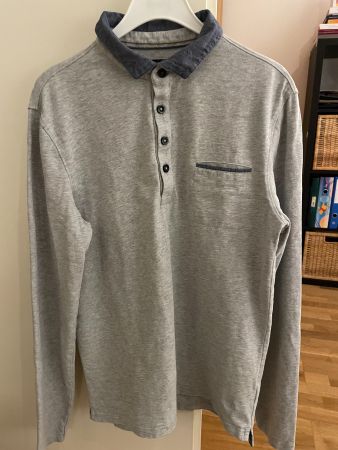 MARC O’POLO Men's Poloshirt, Grey, Size S