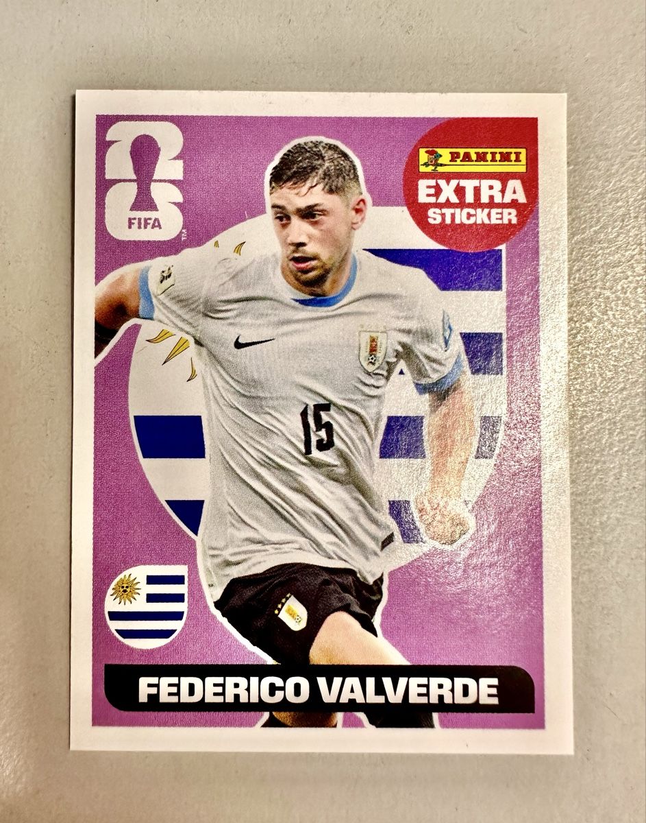 Panini Carte collezionabili: Federico Valverde 🏆 Panini Extra Sticker ⚽️ – Nuovo e nell'imballaggio originale da Frauenfeld venduto da Pedro__