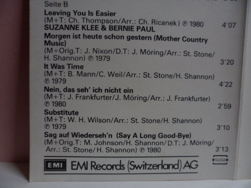 Musicassette: SUZANNE  KLEE   Star Collection – Usato da Langnau i. E. venduto da gf2_29jt 2