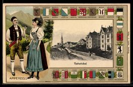 Rehetobel /Appenzell, Strassenpartie mit