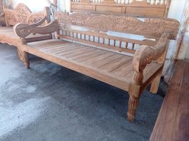 Bank Gartenbank Holzbank Sitzbank Teak Holz Outdoorbank