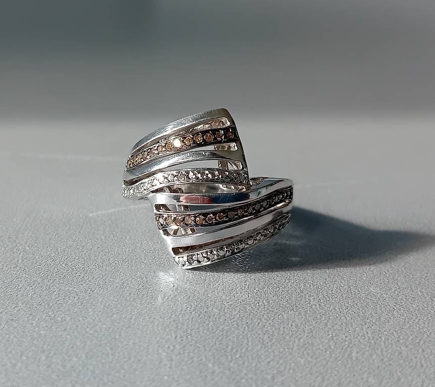 Anelli: Ring mit Diamanten in Silber – Usato da Stans venduto da wer_fd5f