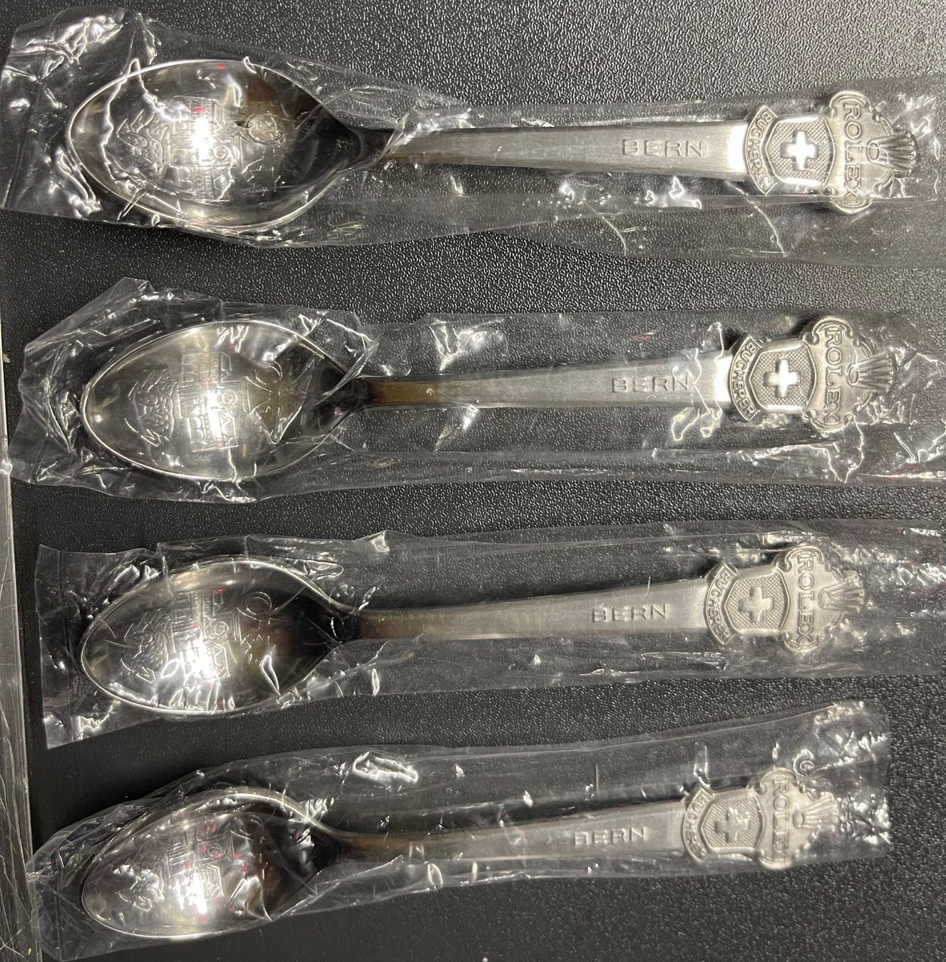 Cucchiai: Rolex Espresso-Moccalöffeli , 4 Stück,  Bern , neu – Nuovo (secondo la descrizione) da Basel venduto da TOMFAN 8