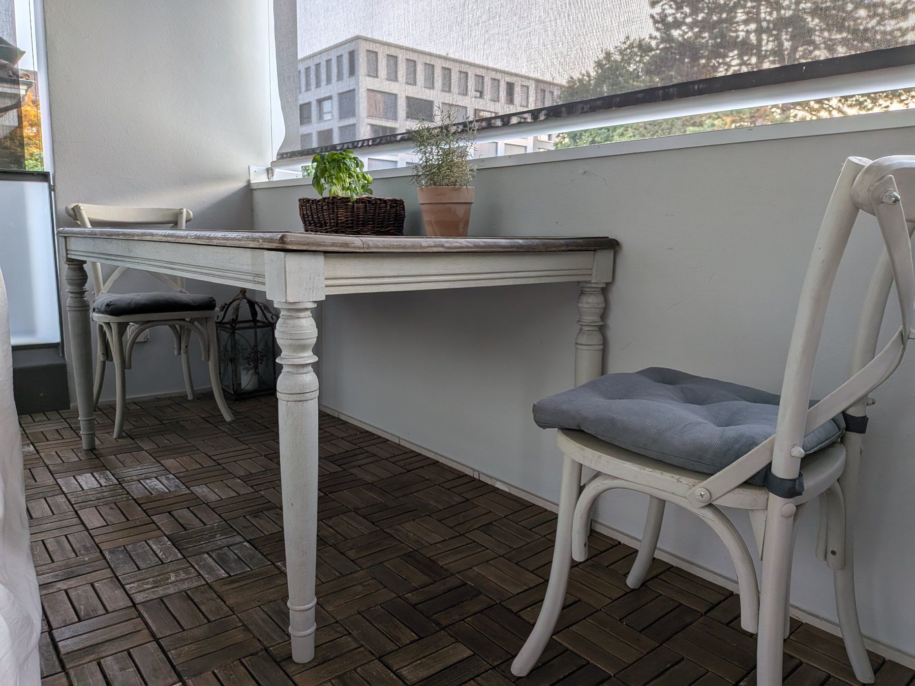 Set di tavolo e panche: Shabby-Chic-Stil Tisch &Stühle – Usato da Zug venduto da Alica 3