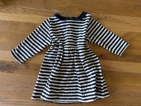 Kleid Petit Bateau blau-weiss gestreift Grösse 81