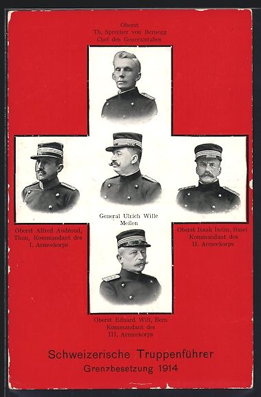 Foto, Lettere & Cartoline: Schweizerische Truppenführer der Grenzb – Usato da Berlin venduto da bartko-reher