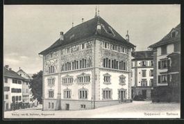 Rapperswil, Rathaus um 1910