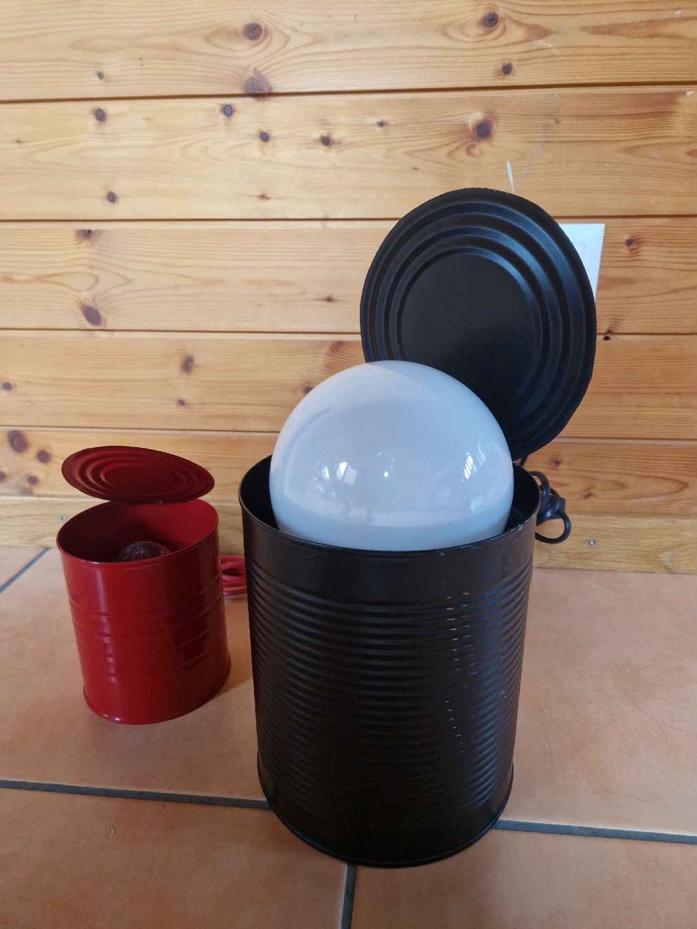 Lampen: 2 Upcycling Lampen aus Konservendosen – Gebraucht aus Lichtensteig von Cocabana_16