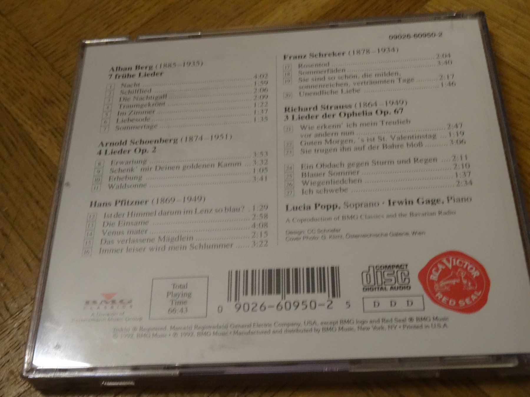 CD: Jugendstil-Lieder - Lucia Popp - Irwin Gage CD – Usato da Olten venduto da Disc-Ausverkauf 1