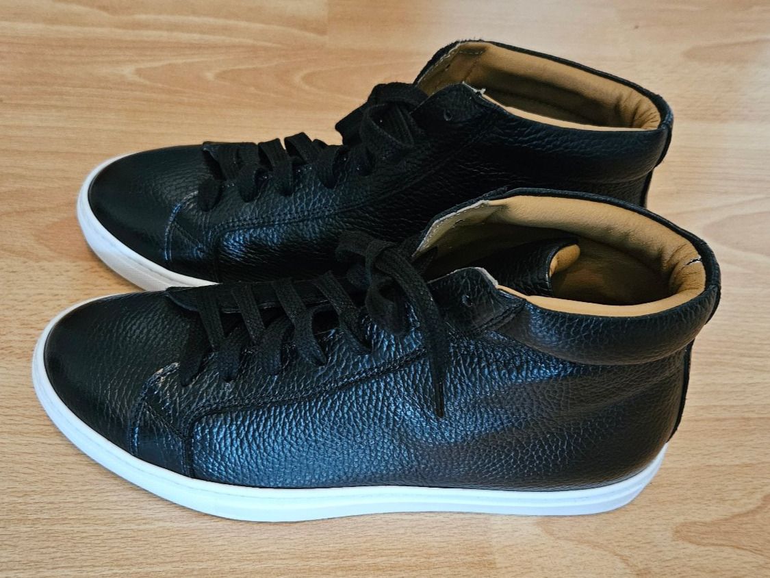 Scarpe da uomo: Leder Sneaker Schwarz – Nuovo (secondo la descrizione) da St. Gallen venduto da Demos86