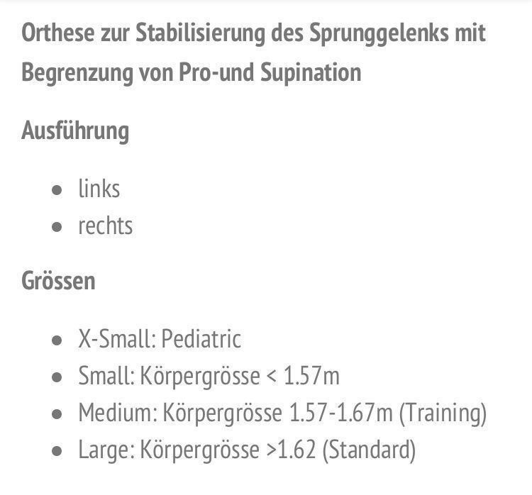 Schutz & Schoner: Orthese zur Stabilisierung - AIRCAST – Gebraucht aus Zug von Cry71 7