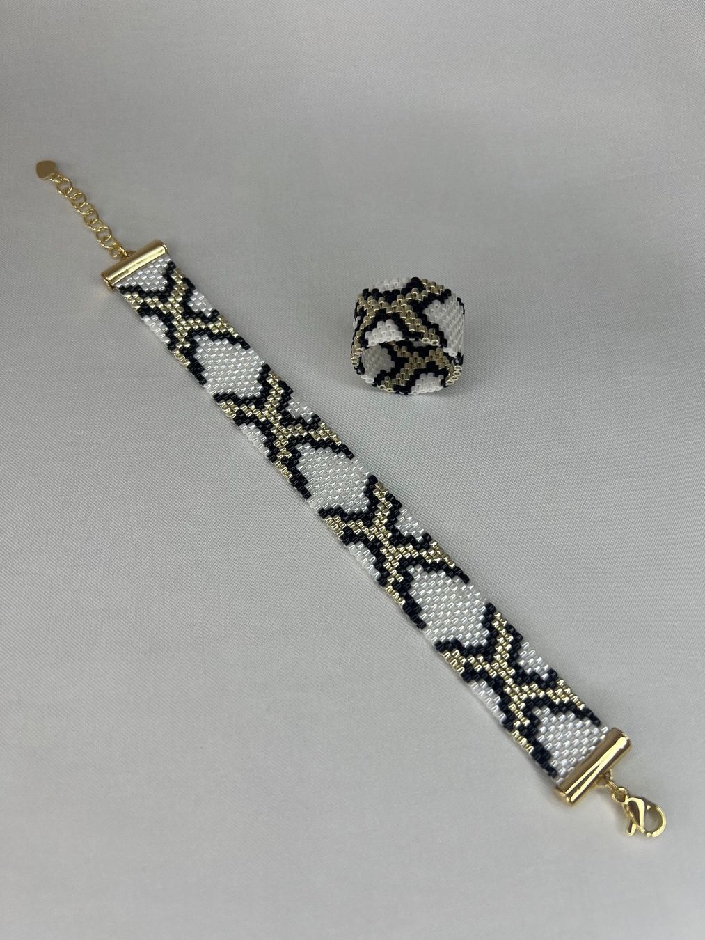 Anelli: Ring Python / Handmade / Handarbeit / Delica Perlen(neu) – Nuovo e nell'imballaggio originale da Stein AG venduto da Anastasia_Asya 1