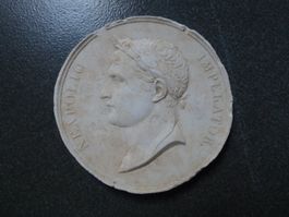 Entwurf Medaille Münze Gips / Napoleon Bonaparte 1769-1821
