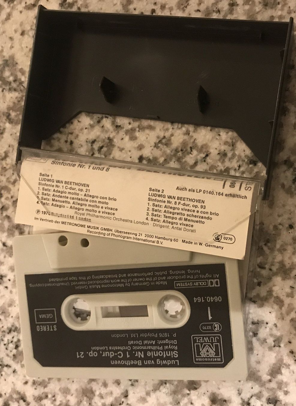 Musicassette: MC- Ludwig van Beethoven- Sinfonien 1 + 8 – Usato da Guntershausen venduto da Gloominati 1