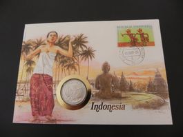 Münzbrief - 1987 - Indonesien 50 Sen 1961