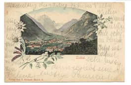 Linthal (GL) Hand coloriert - Stachelberg 3. August 1899