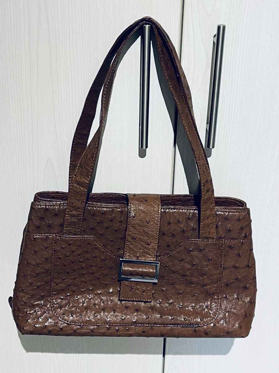 Borse da donna: Straussenledertasche aus Südafrika – Nuovo (secondo la descrizione) da Unterstammheim venduto da Aro8 1