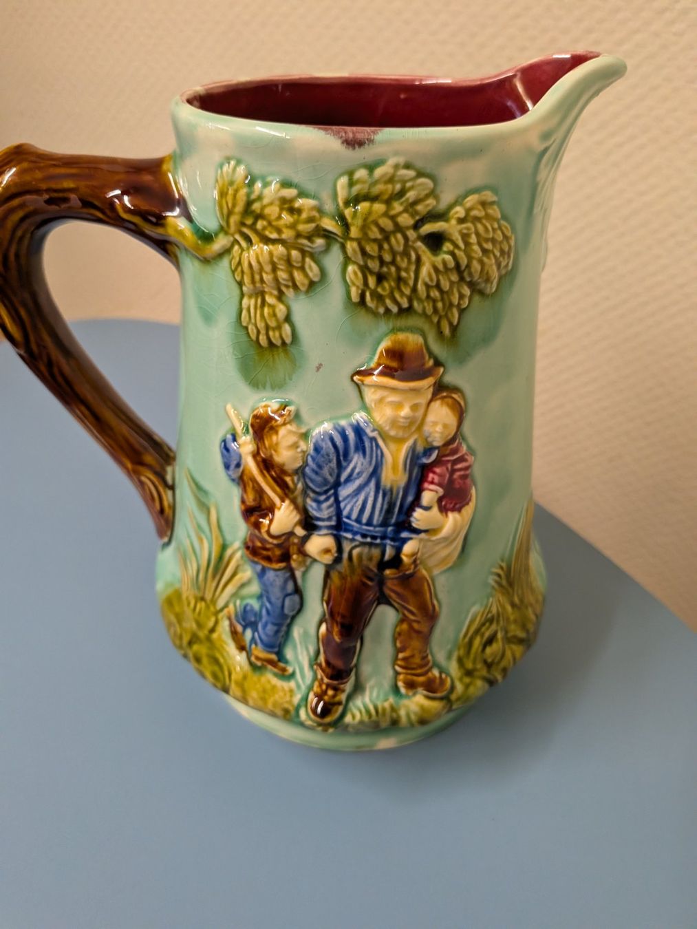 Caraffe: Antiker Krug Faience Keramik – Usato da Emmen venduto da Brockofsky 3