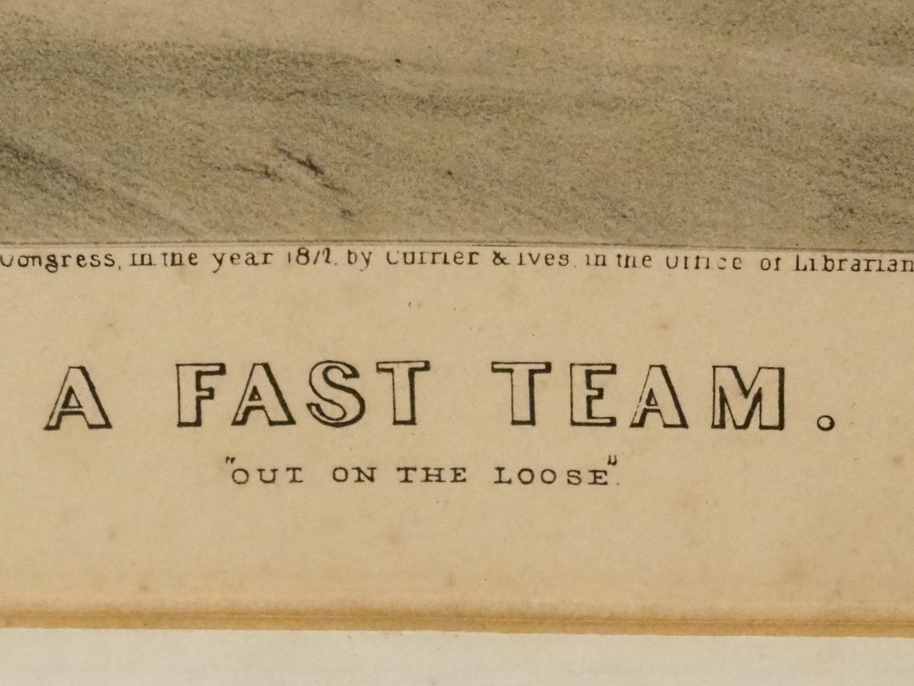 Grafiken & Lithographien: 2 HANDCOL. LITHOGRAPHIEN, A FAST TEAM "OUT ON THE LOOSE", – Gebraucht aus Ebnat-Kappel von carastellabella 2