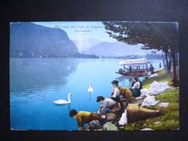 LUGANO Alla riva del Lago di Lugano - Lavandaie
