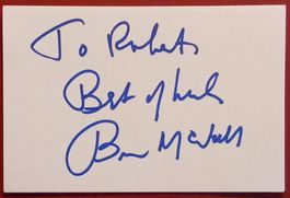 Bruce McNall Autogramm signiert Karte 10x15cm