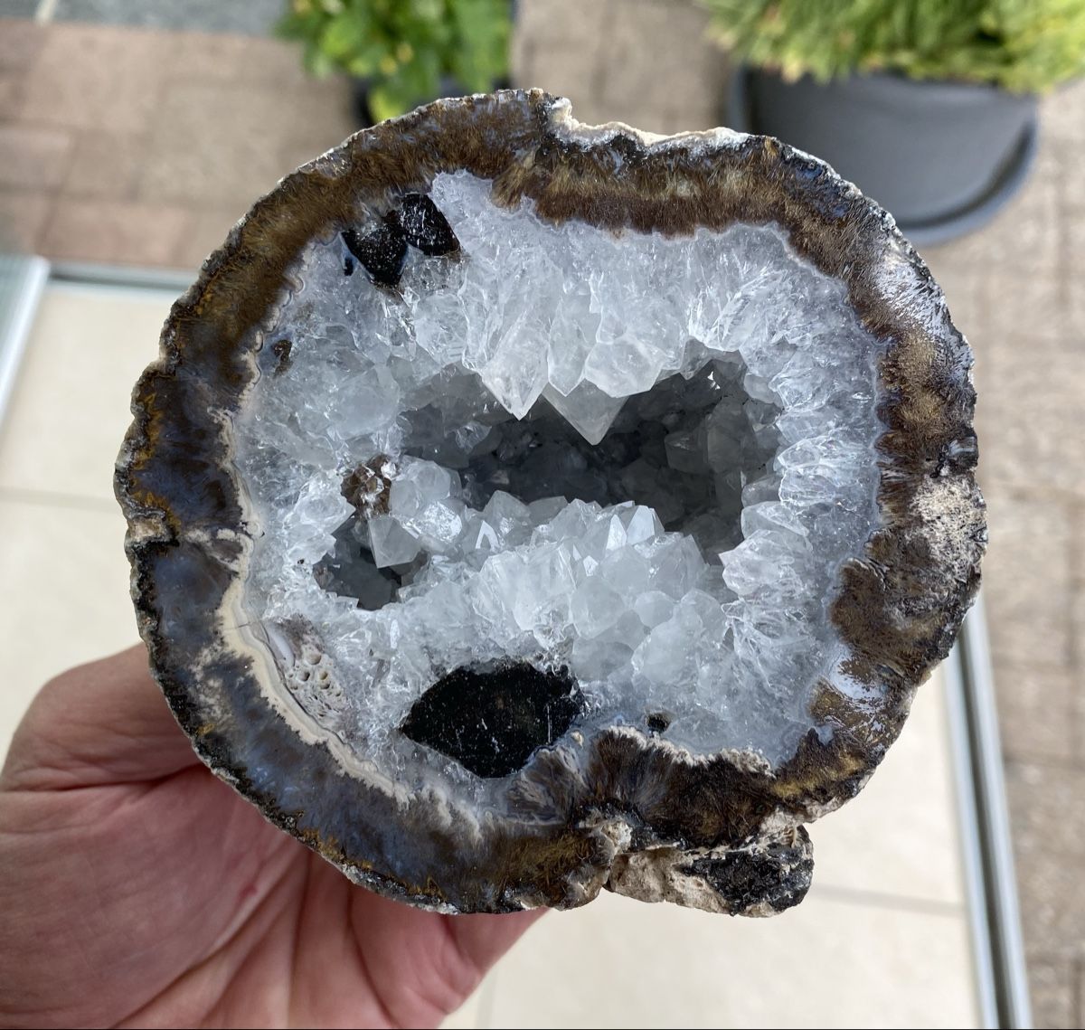 Minerali & Pietre curative: Schöne Achat Geode  – Usato da Selzach venduto da 321compac 3