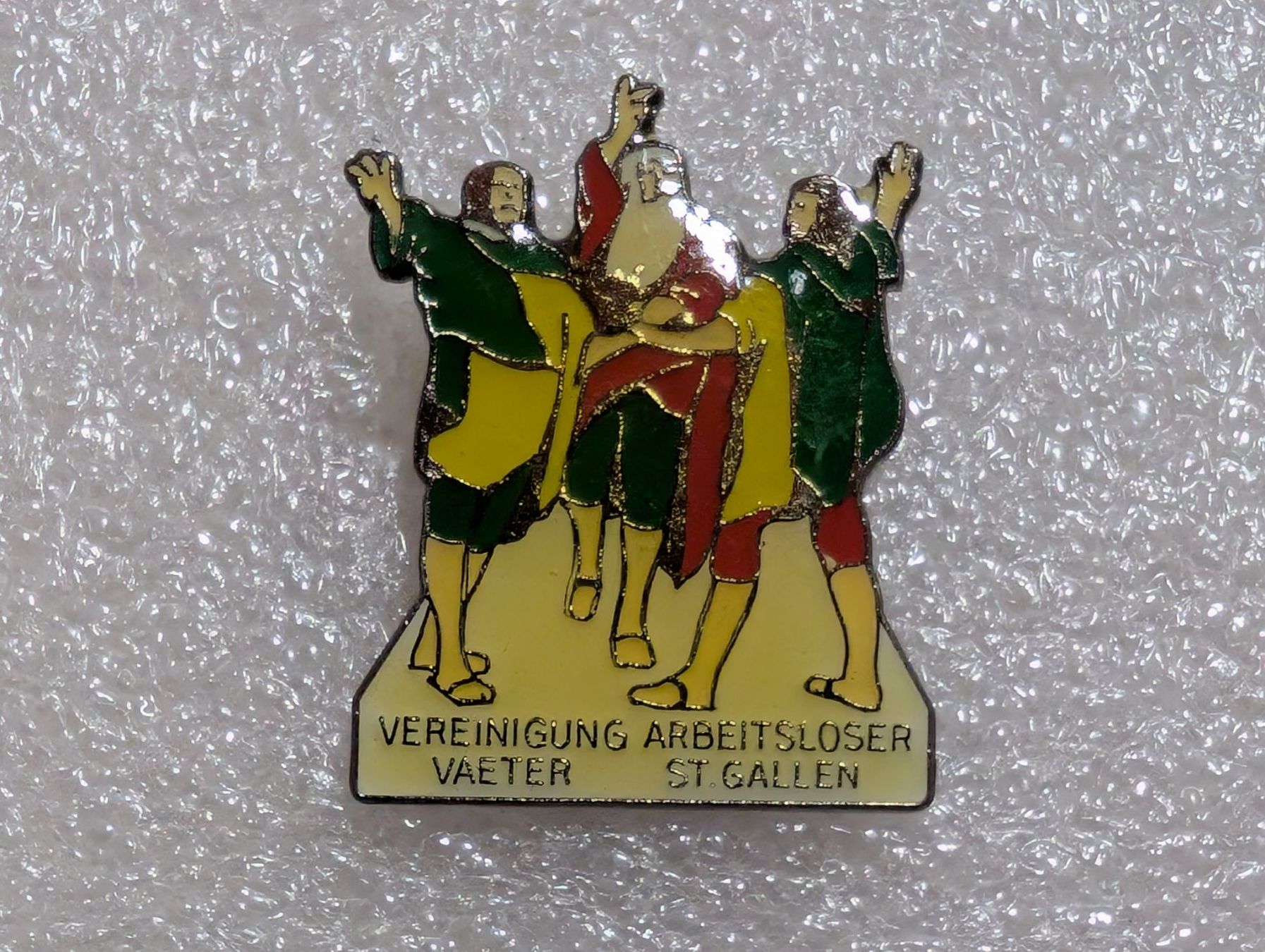 Placchette & Badge: Ansteckpin 240: Arbeitsloser Väter St. Gallen – Usato da Oppligen venduto da Pin-Fall-Shop