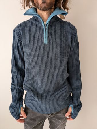 Breheim Pullover Skei Genser blau neu mit Etikett XL