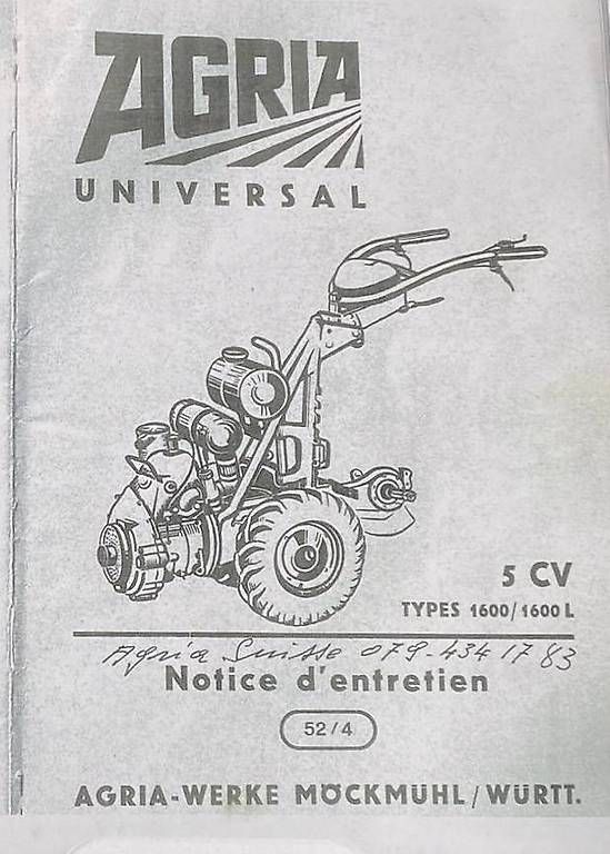 Trattori: Agria type 1600 - 5cv – Usato da Saxon venduto da Tlamote 2