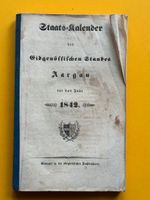 Staats-Kalender des Eidgen. Standes Aargau für das Jahr 1842