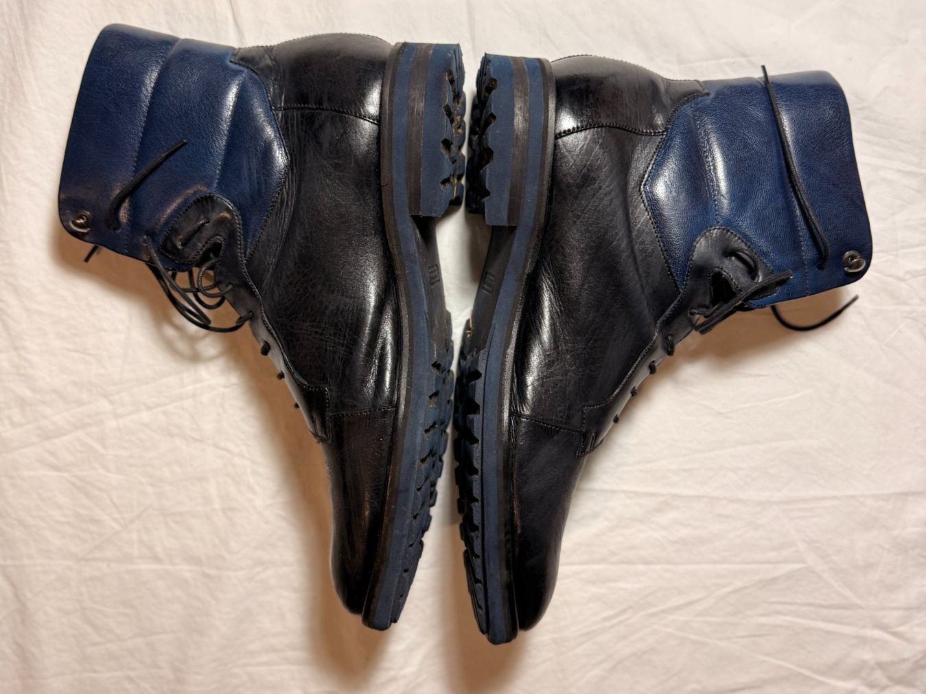 Hamilton Scarpe da uomo: Melvin & Hamilton Leder Boots schwarz/blau Gr. 44 – Usato da Zürich venduto da Fraench 8