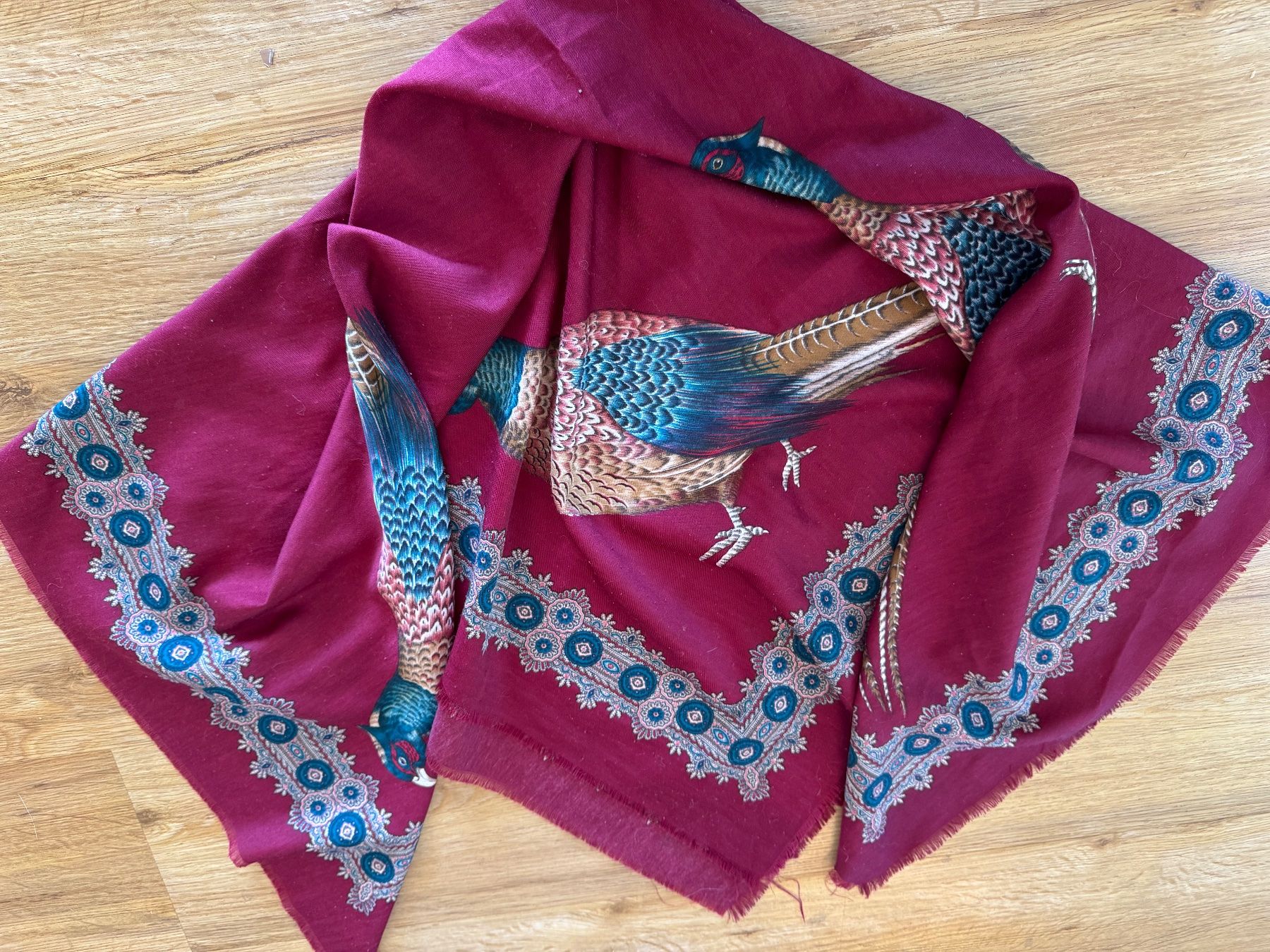 Foulard & Sciarpe: Woll-Mix Schal, blau/violett, – Usato da Bubikon venduto da hachia888 1