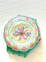 Swatch Damenuhr Swatch Plastic Gruen
