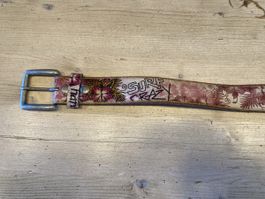 Ed Hardy Leder-Gurt, Vintage Style, Top-Zustand, 95 cm