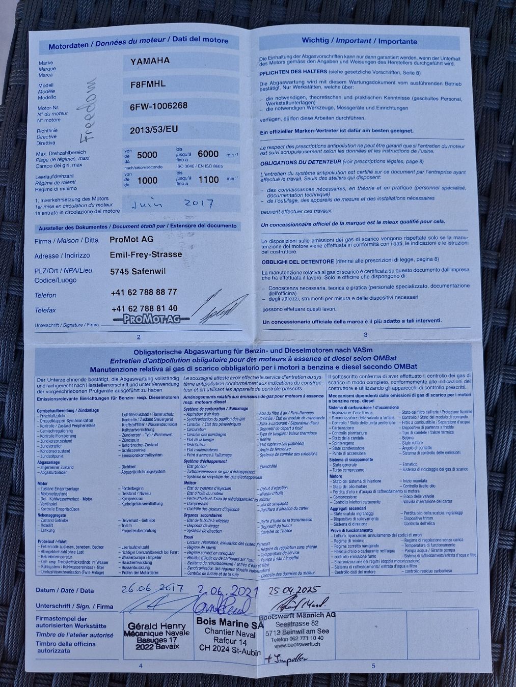 Yamaha Motori: Aussenbordmotor Yamaha 8 PS  – Usato da Bettwil venduto da andymen 6