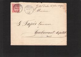 #Abart : Bedarfsbrief Fribourg - Compremont le petit , 1878