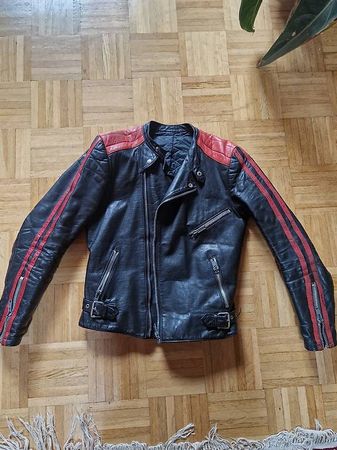 Veste en cuir 1970 vintage 