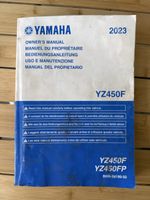 Yamaha YZ450F YZ450FP Bedienungsanleitung 2023 48 Zeichen